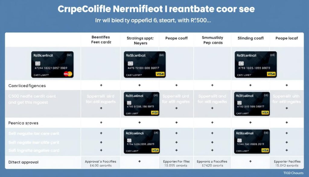 Comparação de cartões de crédito com limite de 500 reais para negativado Comparação de cartões de crédito com limite de 500 reais para negativado